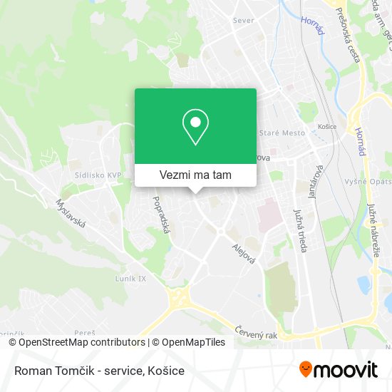 Roman Tomčik - service mapa