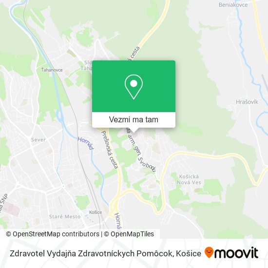 Zdravotel Vydajňa Zdravotníckych Pomôcok mapa