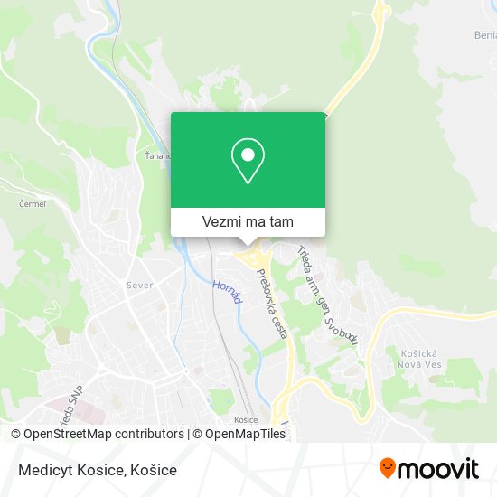 Medicyt Kosice mapa