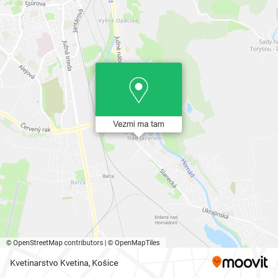 Kvetinarstvo Kvetina mapa