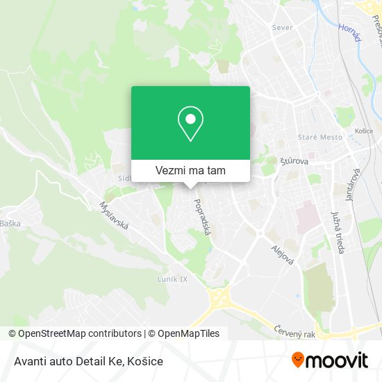 Avanti auto Detail Ke mapa