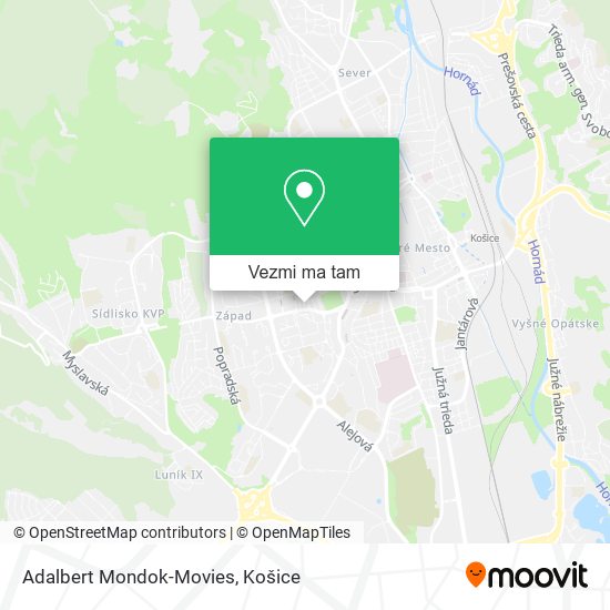 Adalbert Mondok-Movies mapa