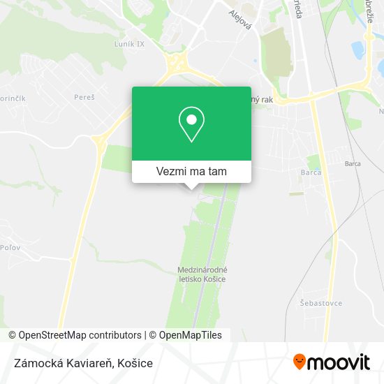 Zámocká Kaviareň mapa