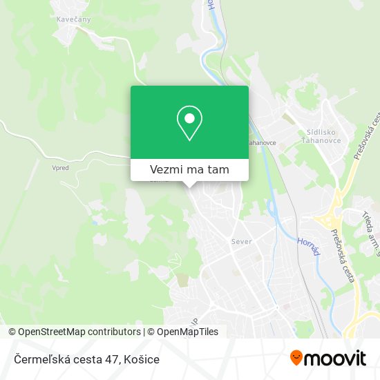 Čermeľská cesta 47 mapa