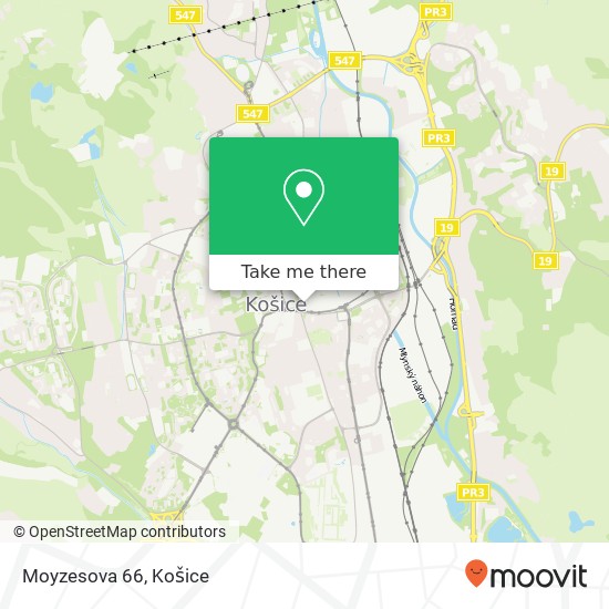 Moyzesova 66 mapa