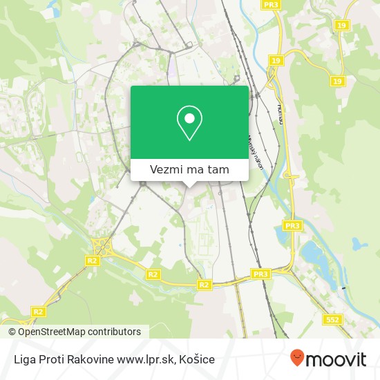 Liga Proti Rakovine www.lpr.sk mapa