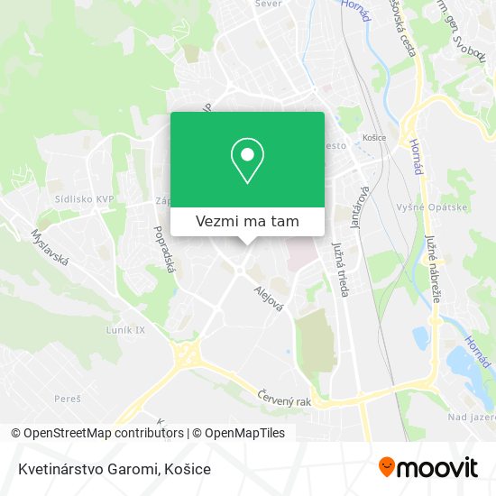 Kvetinárstvo Garomi mapa