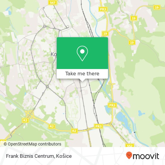 Frank Biznis Centrum mapa