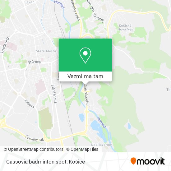 Cassovia badminton spot mapa