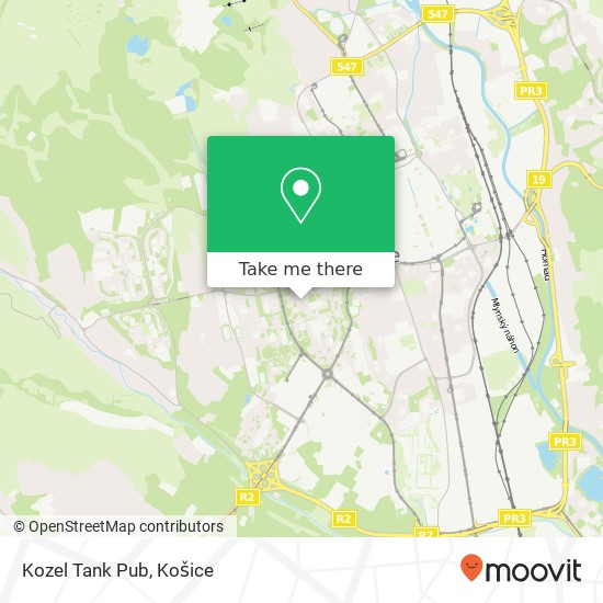 Kozel Tank Pub mapa