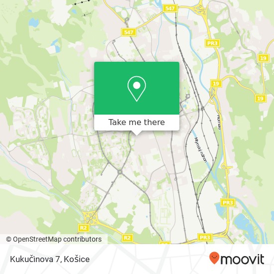 Kukučìnova 7 mapa