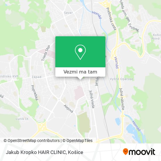 Jakub Kropko HAIR CLINIC mapa