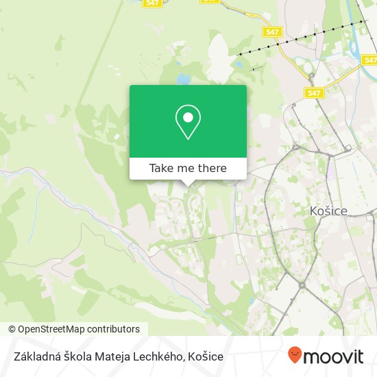 Základná škola Mateja Lechkého mapa