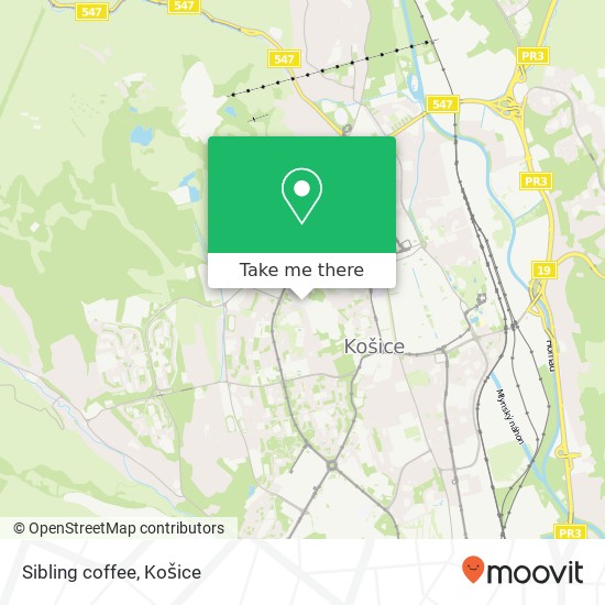 Sibling coffee mapa