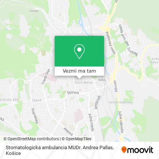 Stomatologická ambulancia MUDr. Andrea Pallas mapa