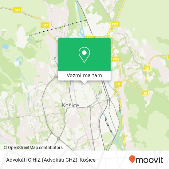 Advokáti C|H|Z (Advokáti CHZ) mapa