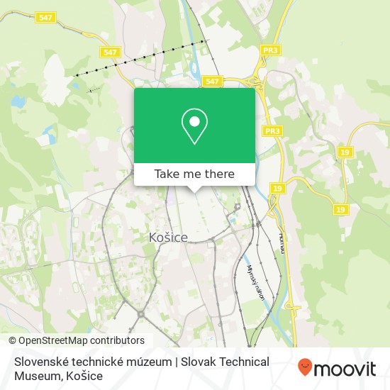 Slovenské technické múzeum | Slovak Technical Museum mapa