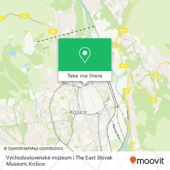 Východoslovenské múzeum | The East Slovak Museum mapa