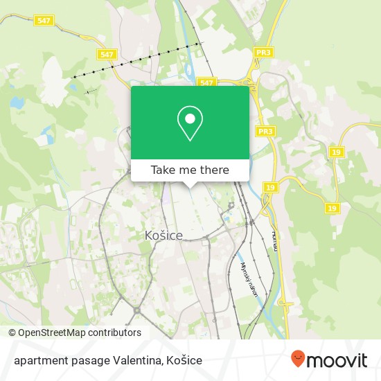 apartment pasage Valentina mapa