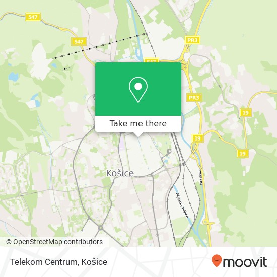 Telekom Centrum mapa