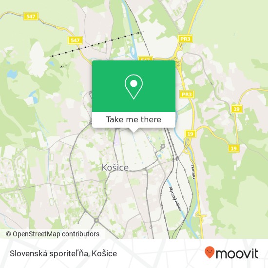 Slovenská sporiteľňa mapa