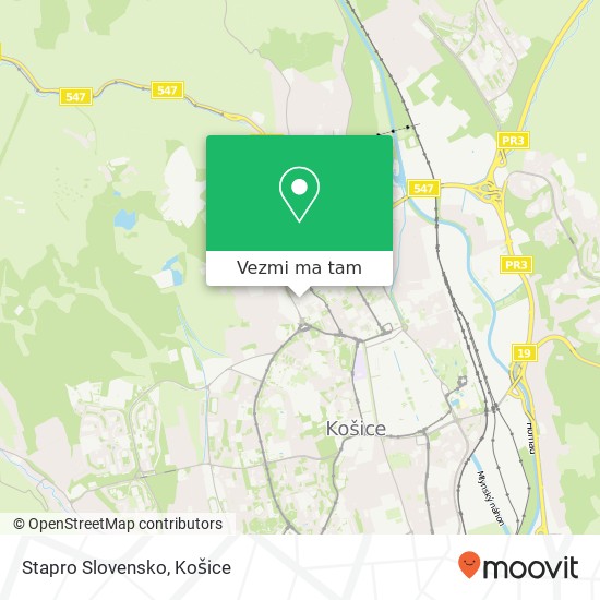 Stapro Slovensko mapa