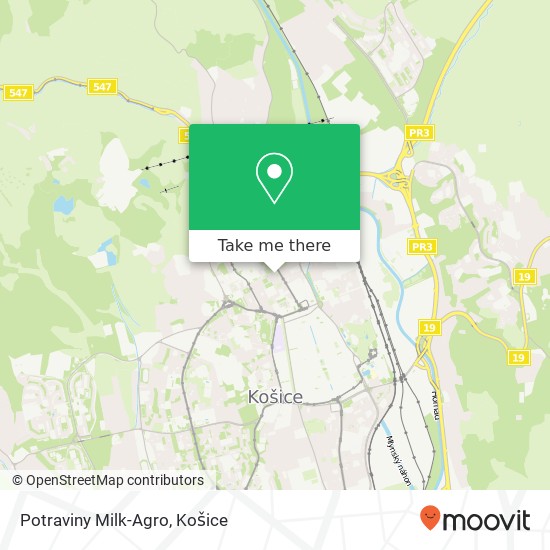 Potraviny Milk-Agro mapa