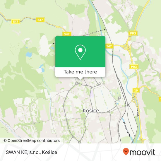 SWAN KE, s.r.o. mapa