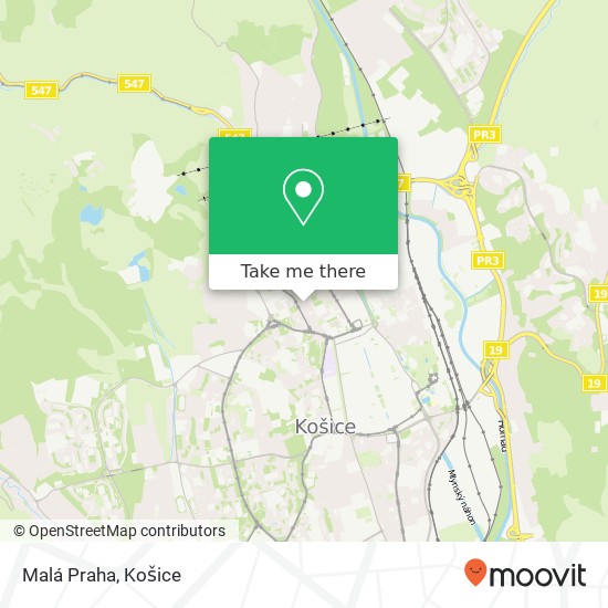 Malá Praha mapa