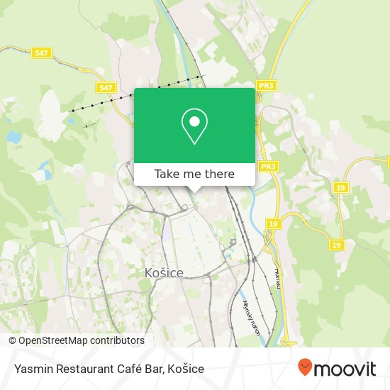 Yasmin Restaurant Café Bar mapa