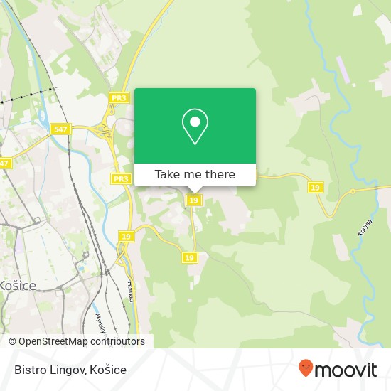 Bistro Lingov mapa