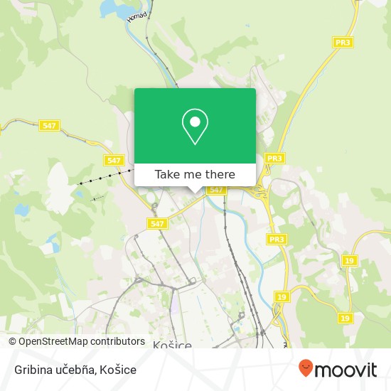 Gribina učebña mapa