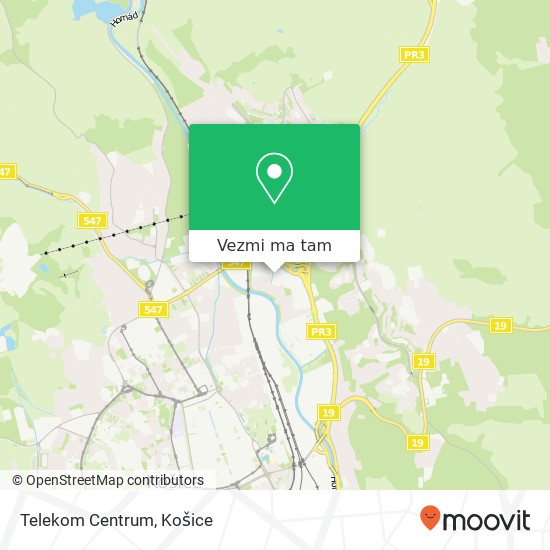 Telekom Centrum mapa