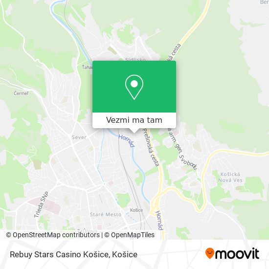 Rebuy Stars Casino Košice mapa