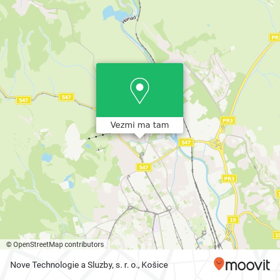 Nove Technologie a Sluzby, s. r. o. mapa