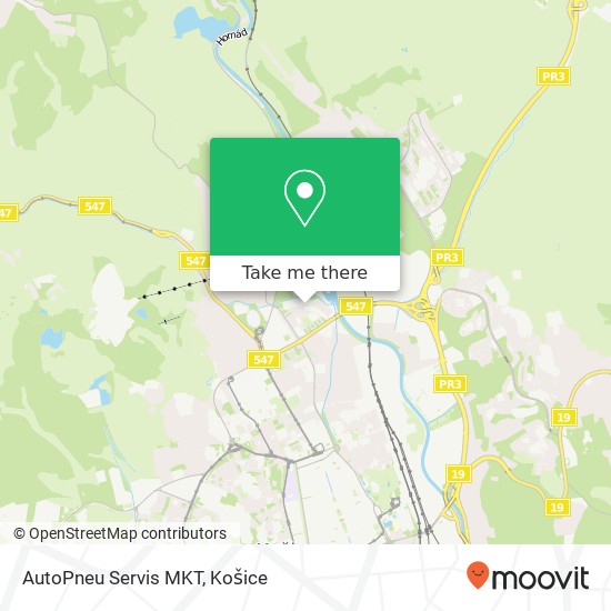 AutoPneu Servis MKT mapa