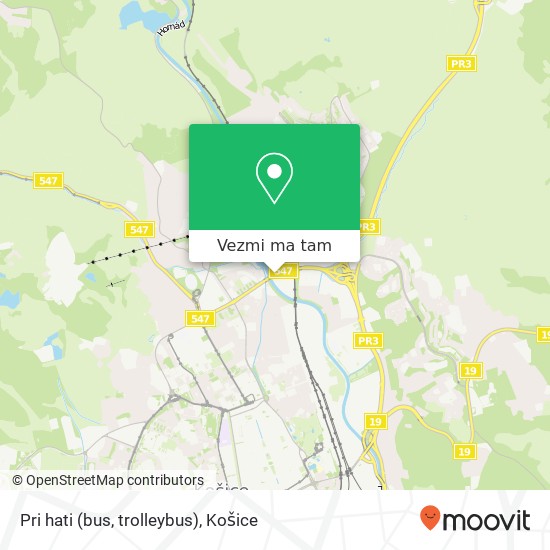 Pri hati (bus, trolleybus) mapa