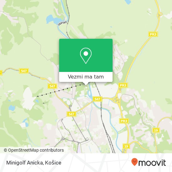 Minigolf Anicka mapa