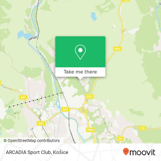 ARCADIA Sport Club mapa