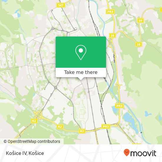 Košice IV mapa