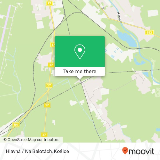 Hlavná / Na Balotách mapa