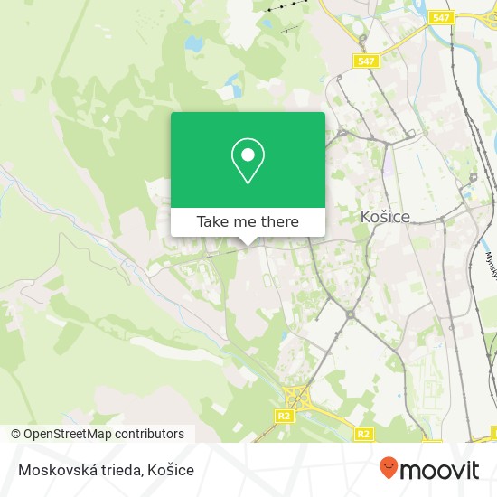 Moskovská trieda mapa