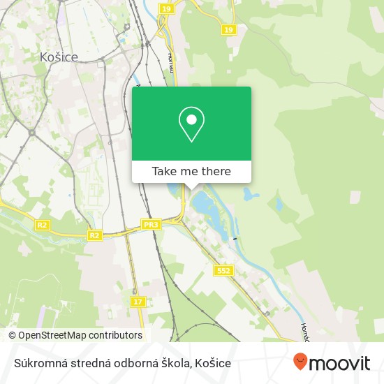 Súkromná stredná odborná škola mapa