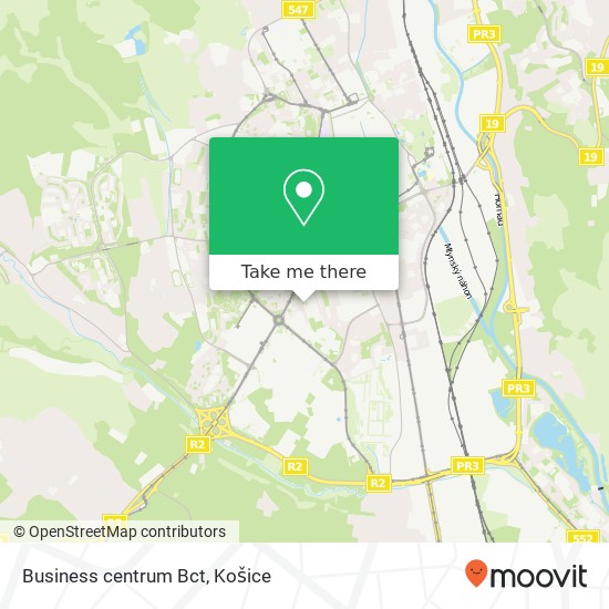 Business centrum Bct mapa