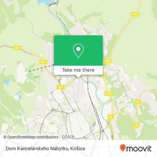 Dom Kancelárskeho Nábytku mapa