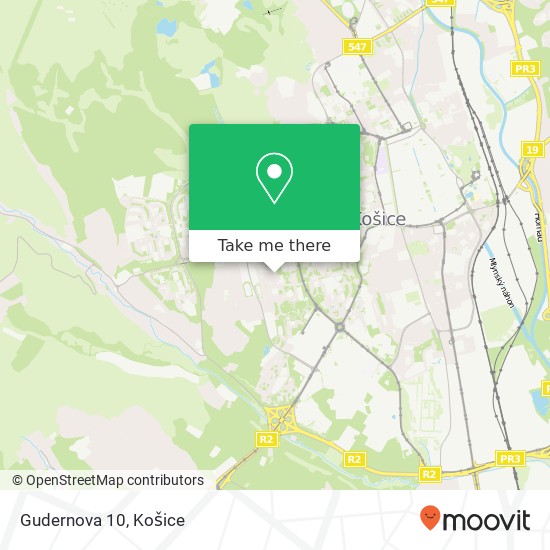 Gudernova 10 mapa