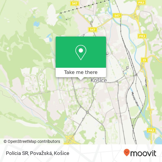 Polícia SR, Považská mapa