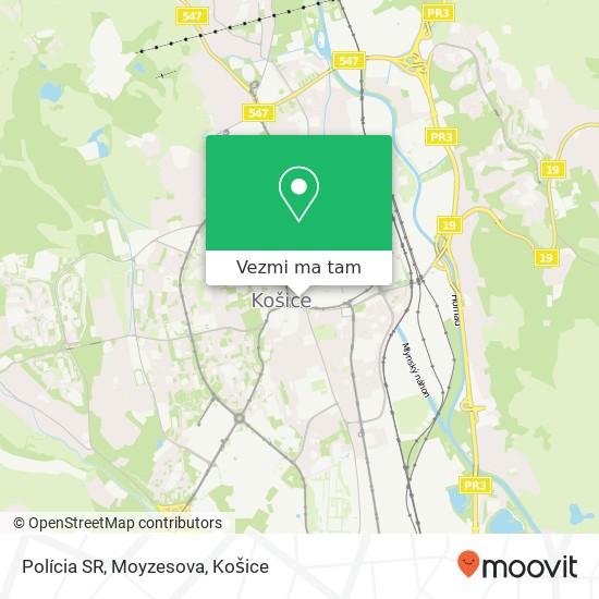 Polícia SR, Moyzesova mapa