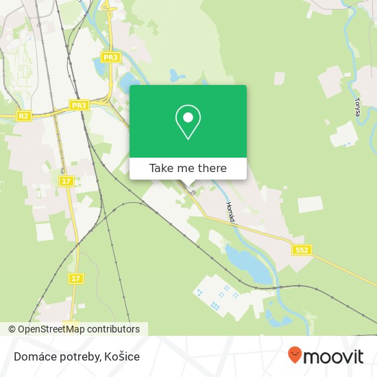 Domáce potreby mapa