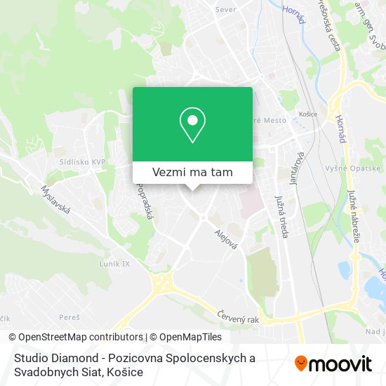 Studio Diamond - Pozicovna Spolocenskych a Svadobnych Siat mapa